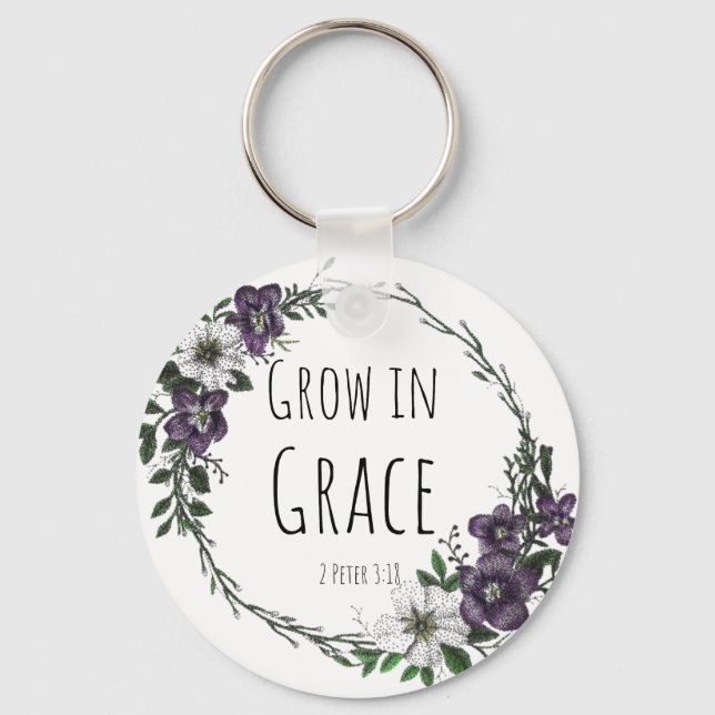 Grow in Grace Keychain (Front)