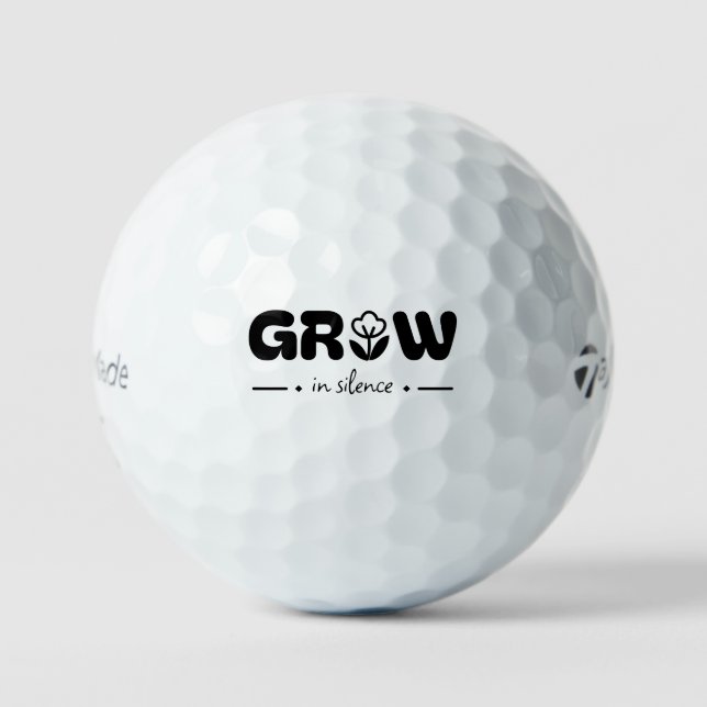 Grow in Silence Golf Balls (Front)
