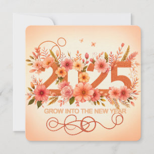 Grow into the New Year Holiday Card
