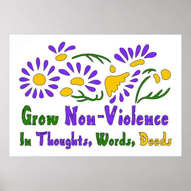 Grow Non-Violence Poster (Front)