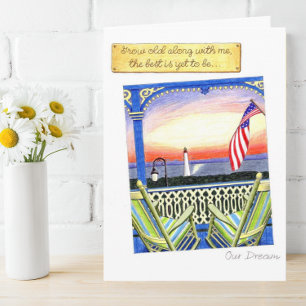 Grow Old Along with Me Anniversary Card