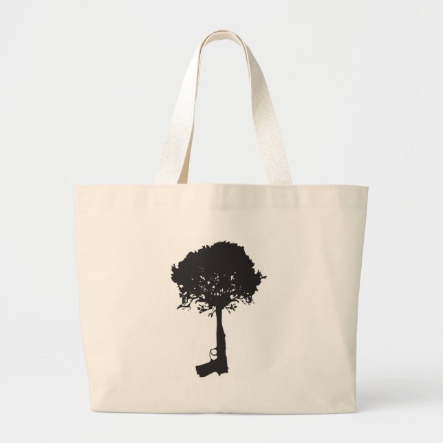 grow-peace large tote bag (Front)
