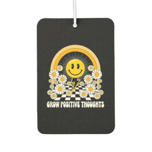 Grow Positive Thoughts – Inspirational Floral (3) Car Air Freshener