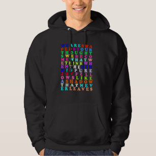 Grow Positive Thoughts Rainbow Inspirational Quote Hoodie