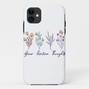Grow Positive Thoughts Wildflower Floral Plant  Case-Mate iPhone Case
