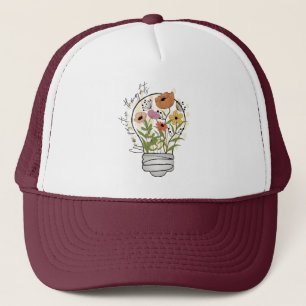 Grow positive thoughts Wildflowers Inspirational Trucker Hat