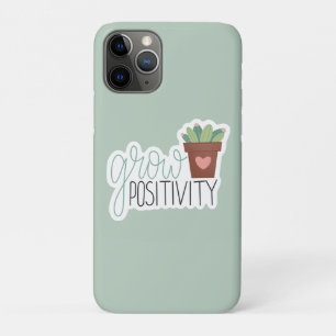 Grow Positivity - Inspirational Calligraphy Design Case-Mate iPhone Case