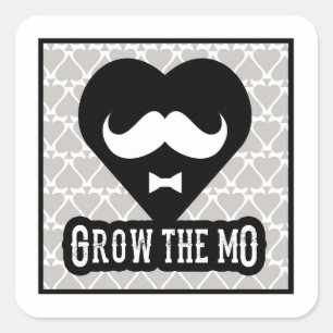 Grow The Mo - Stickers - Hearts Edition