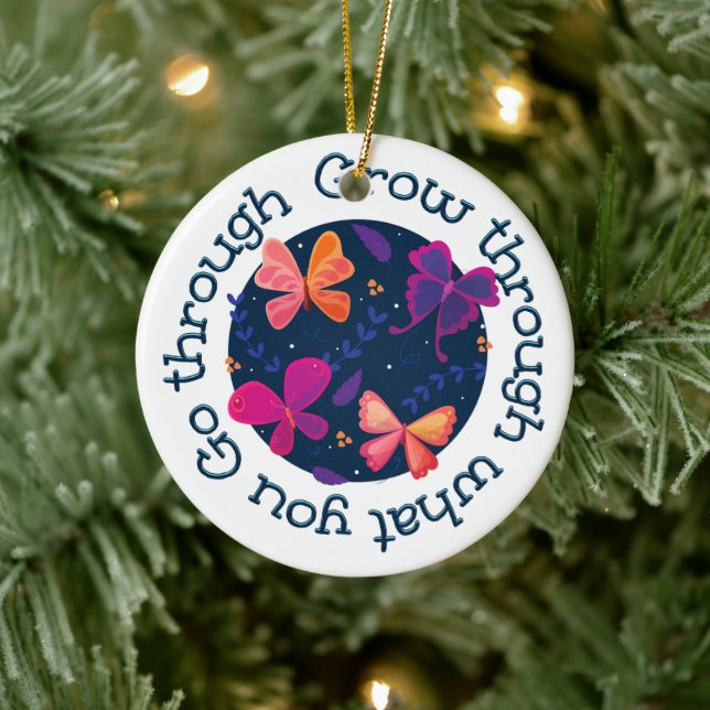 Grow Through What You Go Through Ceramic Tree Decoration (Tree)