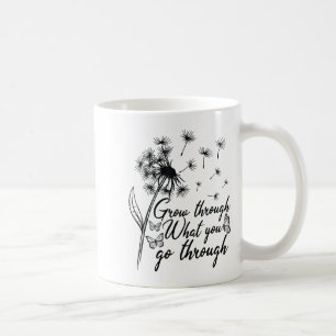 Grow Through What You Go Through Insrational Motiv Coffee Mug