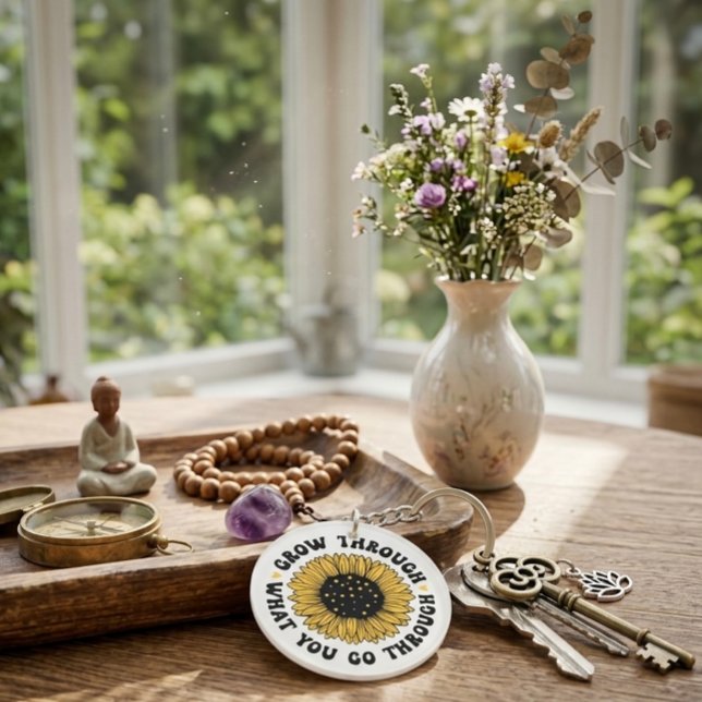 Grow through what you go through. keychain (Creator Uploaded)
