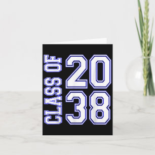 Grow With Me Cl Of 2038 Graduation Back To School  Card