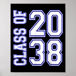 Grow With Me Cl Of 2038 Graduation Back To School Poster