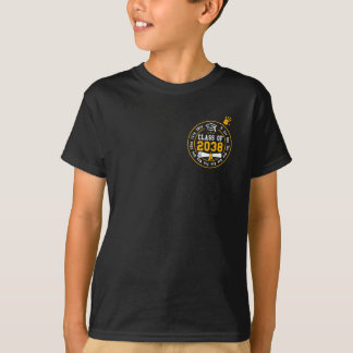 Grow With Me Class 2038 Graduation K-12 2 Sides T-Shirt