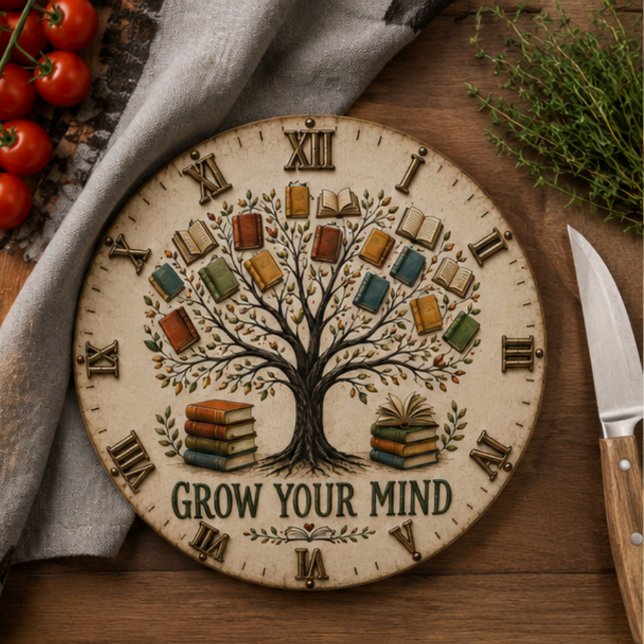 Grow Your Mind Book  Reading Teacher Gift Cutting Board (Creator Uploaded)