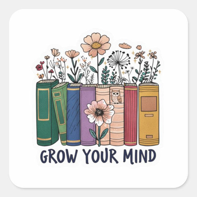 Grow Your Mind Sticker (Front)