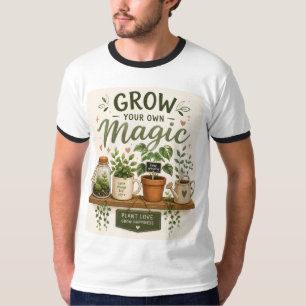 Grow Your Own Magic   Mini Garden Aesthetic Plant  T-Shirt