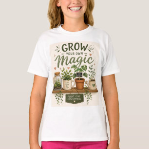Grow Your Own Magic Mini Garden Aesthetic Plant T-Shirt