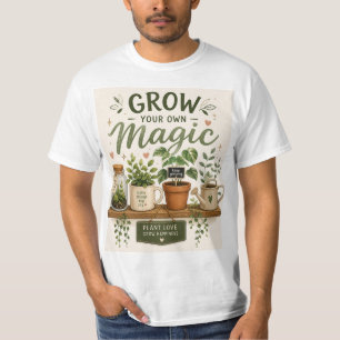 Grow Your Own Magic   Mini Garden Aesthetic Plant  T-Shirt