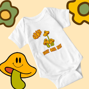 Grow Your Own Way Mushrooms Baby Bodysuit