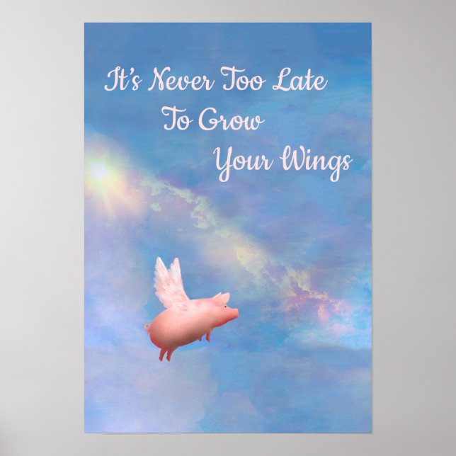 Grow Your Wings Poster (Front)