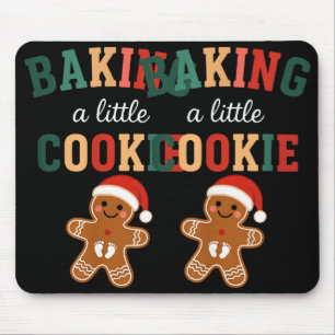 Growing A Little Cookie Maternity Xmas Funny Baby Mouse Pad