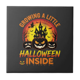 Growing a Little Halloween Inside Haunted Pumpkin Tile