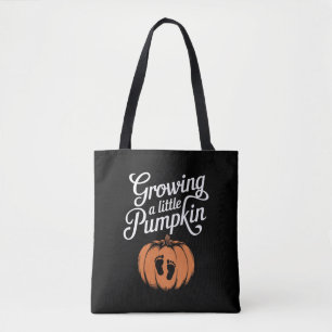Growing A Little Pumpkin Fall Pregnancy Tote Bag