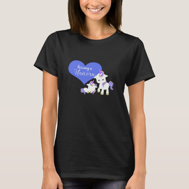 Growing a Unicorn – Magical Maternity Shirt Design (Front)