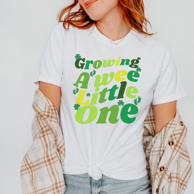 Growing a Wee little one st patrick Pregnancy T-Shirt (Creator Uploaded)