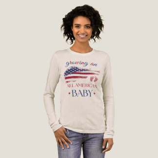 Growing An All American Baby 4th Of July Pregnancy Tri-Blend Shirt