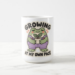 Growing at My Own Pace Gardener Frog Coffee Mug