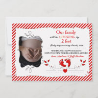 Growing by 2 Feet Holiday Pregnancy Announcement