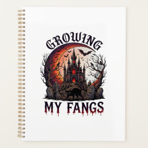 Growing Fangs Halloween Haunted Castle Black Cat M Planner