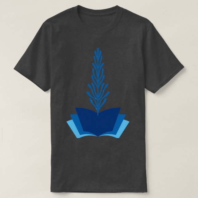 Growing flower from book t T-Shirt (Design Front)