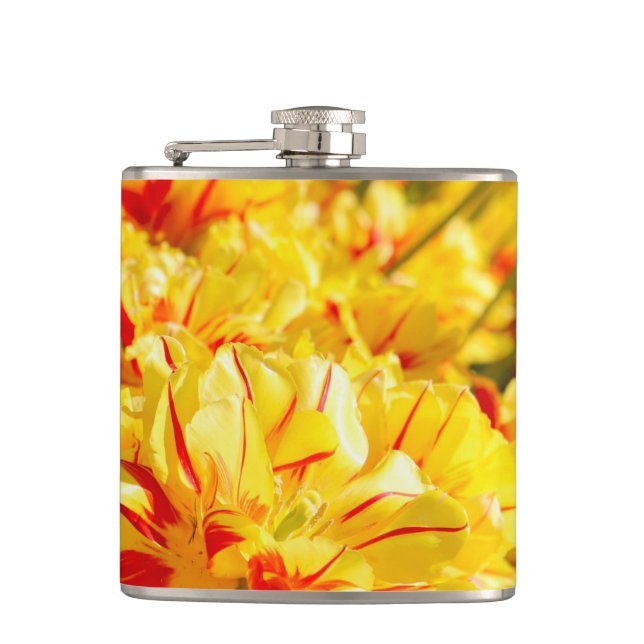 Growing in Gold  Hip Flask (Front)