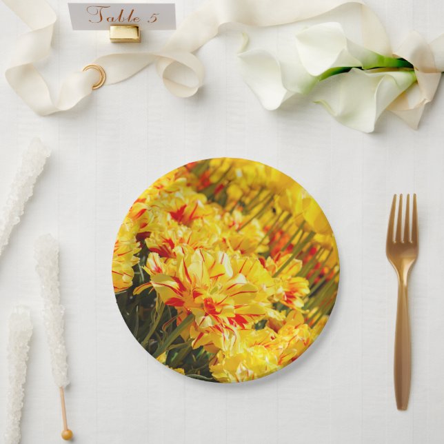 Growing in Gold  Paper Plate (Wedding)