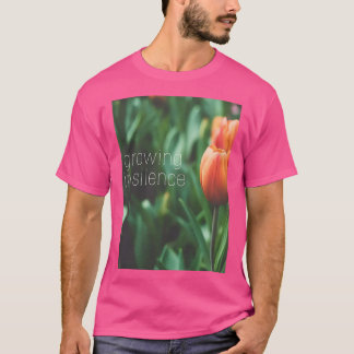 Growing In SilenceOrange Flower T-Shirt