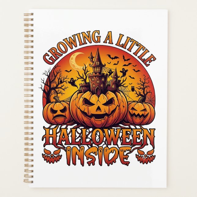 Growing Little Halloween Inside Pumpkins Haunted C Planner (Front)
