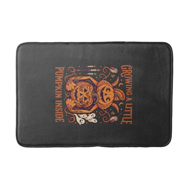 Growing Little Pumpkin Inside Halloween Pumpkins G Bath Mat (Front)