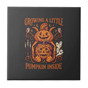 Growing Little Pumpkin Inside Halloween Pumpkins G Tile