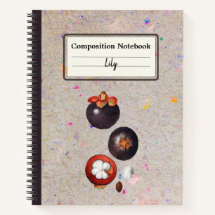 Growing Mangosteen Personalised Composition Notebook
