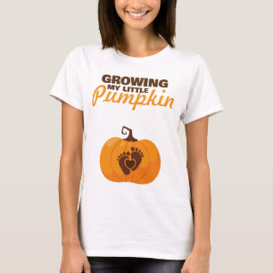 Growing My Little Pumpkin Mom to be Fall Halloween T-Shirt