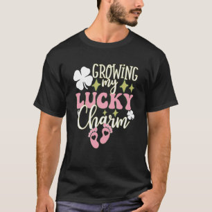 Growing My Lucky Charm St Patrick's Day Pregnancy  T-Shirt