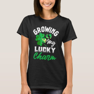 Growing My Lucky Charm St Patrick's Day Pregnancy  T-Shirt
