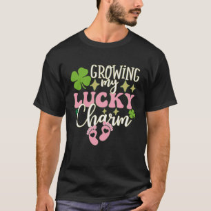 Growing My Lucky Charm St Patrick's Day Pregnancy  T-Shirt