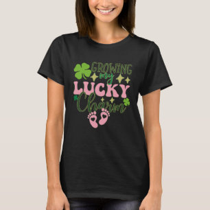 Growing My Lucky Charm St Patrick's Day Pregnancy T-Shirt