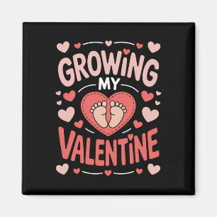 Growing My Valentine Cute By Feet Magnet