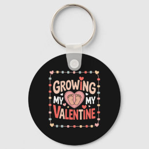 Growing My Valentine My Heart By Feet Key Ring