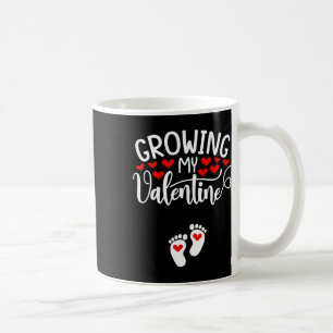 Growing My Valentine Pregnancy Announcement Valent Coffee Mug